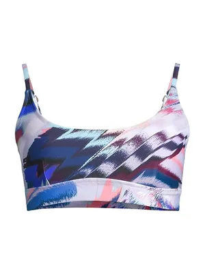 Erika Abstract-Print Bikini Top