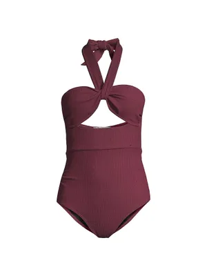 Ella Twist-Front One-Piece Swimsuit