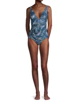 Niki Abstract-Print One-Piece Swimsuit