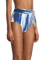 Tie-Dye Side-Tie Bikini Bottom