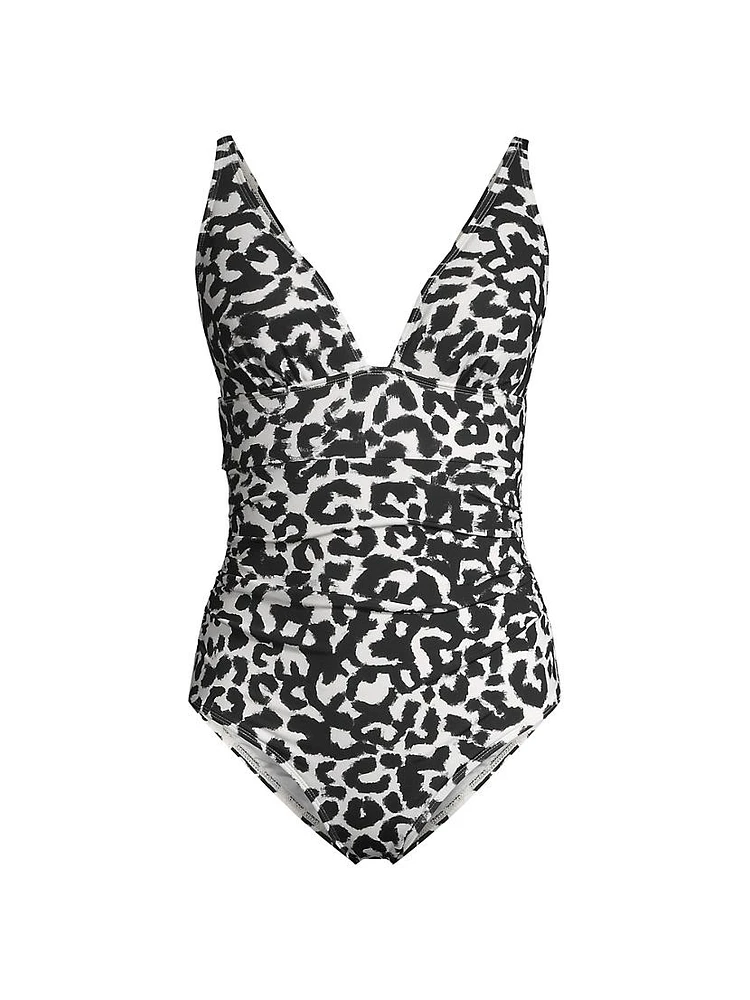 Niki Leopard-Print One-Piece Swimsuit