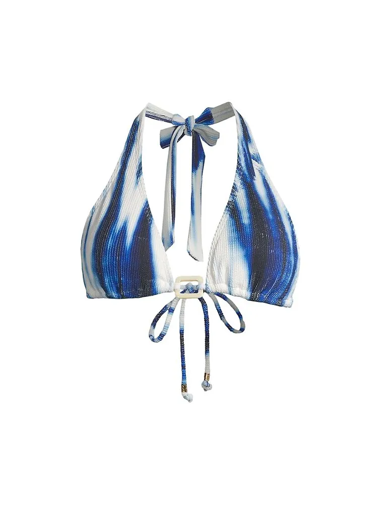 Allison Abstract Halterneck Bikini Top