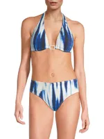 Allison Abstract Halterneck Bikini Top