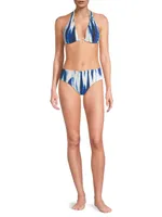 Allison Abstract Halterneck Bikini Top