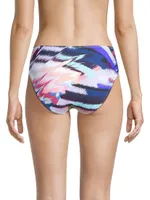 Abstract Mid-Rise Bikini Bottom