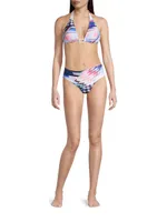 Abstract Mid-Rise Bikini Bottom