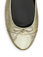 Cap Toe Quilted Ballet Flats