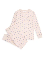 Little Girl's & Love Heart Pajama Set