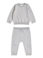 Baby Girl's Pointelle Star Knit Set