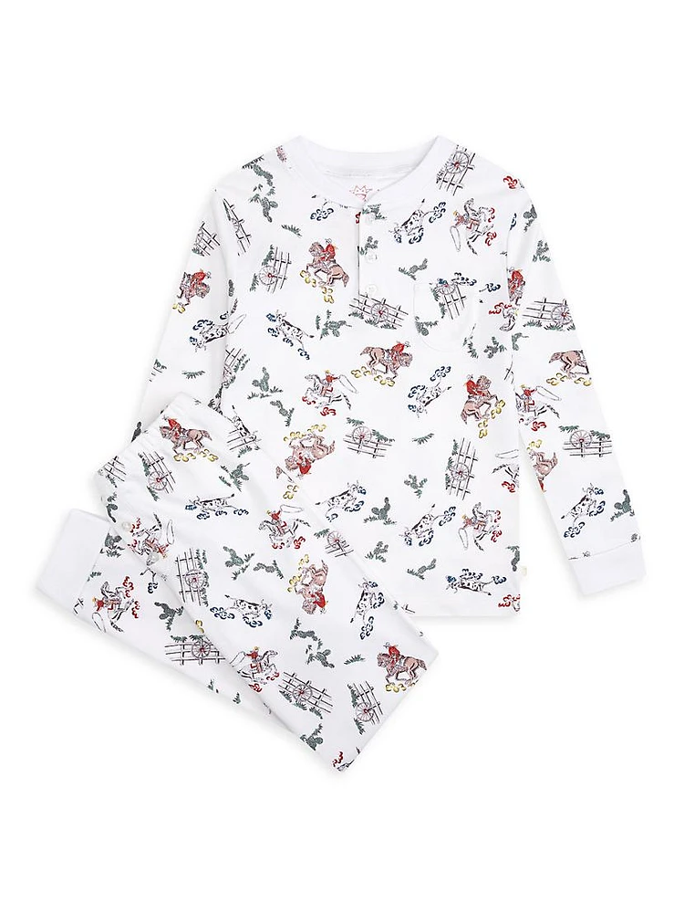 Little Kid's & Cowboy Pajama Set