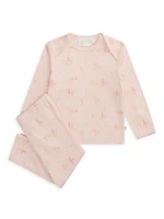 Baby Girl's Pom Print Pajama Set