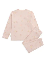 Baby Girl's Pom Print Pajama Set