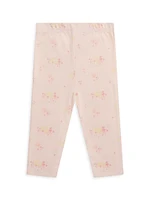 Baby Girl's Pom Print Pajama Set