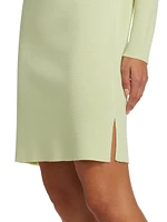 Wool Long-Sleeve Sheath Dress