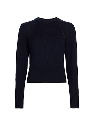 Cashmere Crewneck Crop Sweater