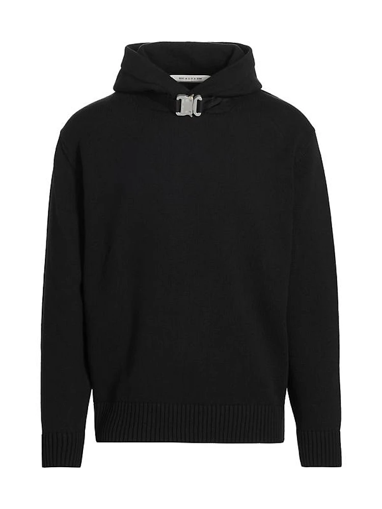 Buckle Knitted Hoodie