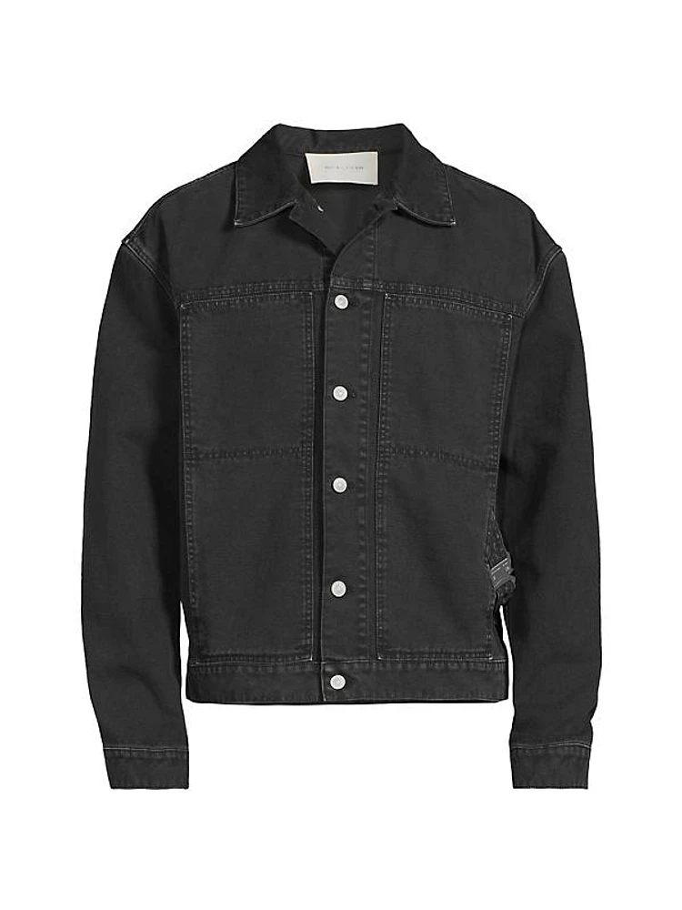 Canvas Buckle Denim Jacket