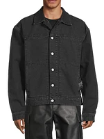 Canvas Buckle Denim Jacket