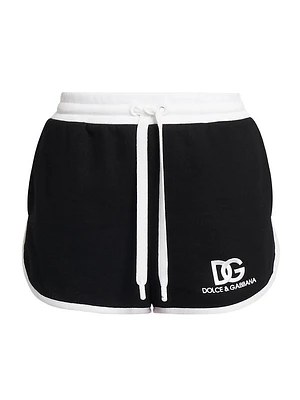 Logo Cotton-Blend Drawstring Shorts