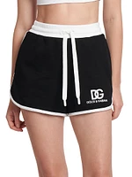 Logo Cotton-Blend Drawstring Shorts