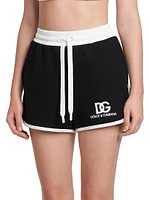 Logo Cotton-Blend Drawstring Shorts