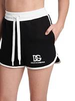 Logo Cotton-Blend Drawstring Shorts