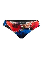 Floral Silk-Blend Panty