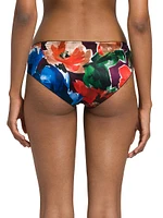 Floral Silk-Blend Panty