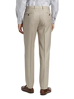 Wool Crease-Front Trousers