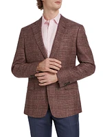 Textured Wool-Blend Two-Button Sport Coat