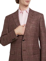 Textured Wool-Blend Two-Button Sport Coat