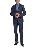 Checked Wool Two-Button Sport Coat