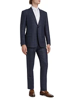 Plaid Wool-Blend Single-Breasted Suit