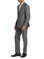 Plaid Wool-Blend Single-Breasted Suit