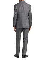 Plaid Wool-Blend Single-Breasted Suit