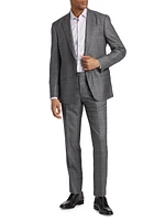 Plaid Wool-Blend Single-Breasted Suit