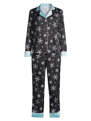 Snowflake Two-Piece Pajama Set