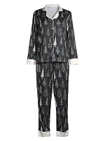 Beth 2-Piece Tree-Print Pajama Set