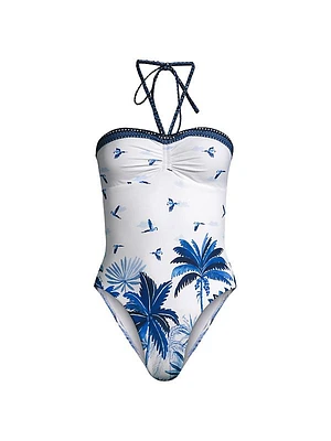 Dream Sky Halter One-Piece Swimsuit