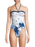 Dream Sky Halter One-Piece Swimsuit