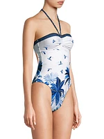 Dream Sky Halter One-Piece Swimsuit