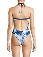 Dream Sky Halter One-Piece Swimsuit