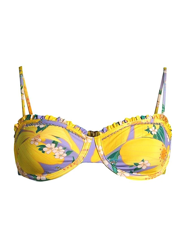 Pietra Floral Balconette Bikini Top