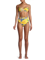 Pietra Floral Balconette Bikini Top