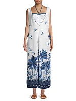 Dream Sky Linen-Blend Dress