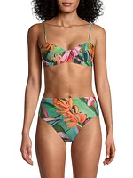 Banana Foliage Underwire Bikini Top