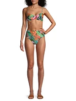 Banana Foliage Underwire Bikini Top