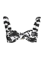 Coconut Ruffled Underwire Bikini Top