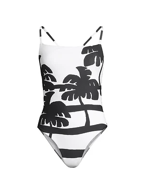 Coconut Tropical One-Piece Swimsuit