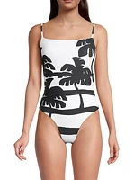 Coconut Tropical One-Piece Swimsuit